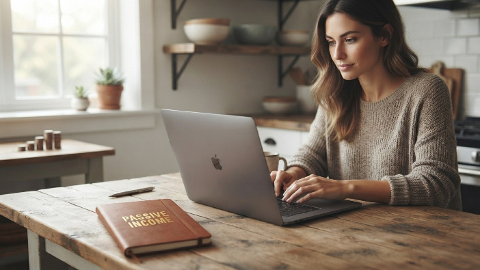 Freelancer planning dividend investing strategy for passive income