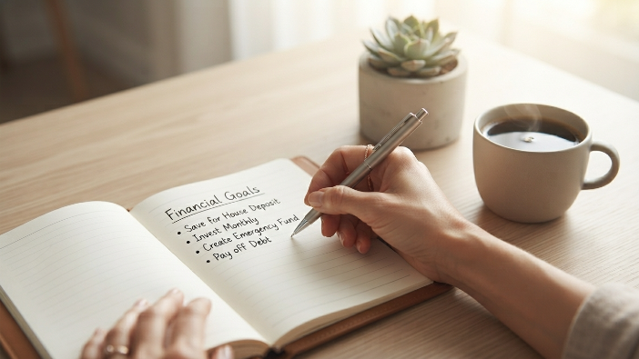 Writing financial goals, one of the key financial habits of successful people